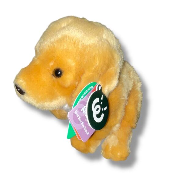 Living Nature 9" Plush Dog Golden Retriever Stuffed Animal Nursery Shower Gift - Picture 2 of 11